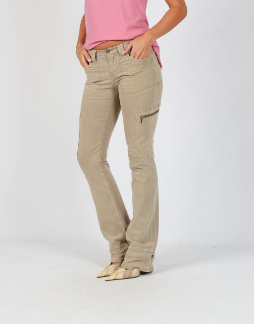Vintage Cimarron XS straight jeans in tan, 2 of 4