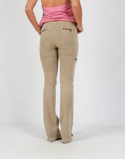 Vintage Cimarron XS straight jeans in tan, 4 of 4