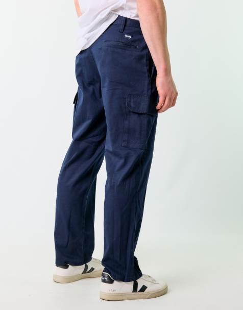 Vintage Cintaz 32x30 Woven Straight Pants Navy Blue - view 1