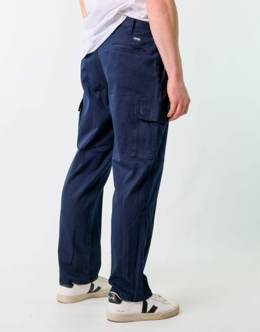 Vintage Cintaz 32x30 Woven Straight Pants Navy Blue