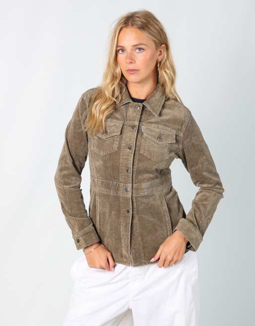 Vintage Classic S cord jacket in brown