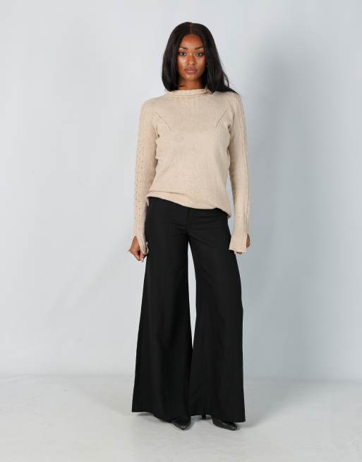 Vintage Claudia Schiffer S formal trousers in black