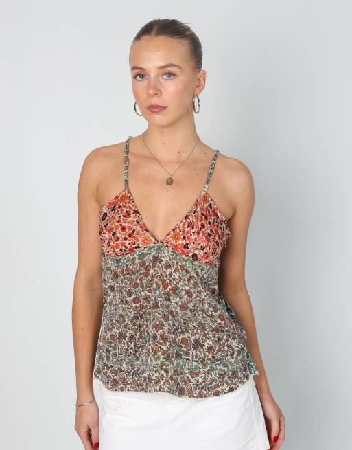 Vintage Clockhouse S cami in beige