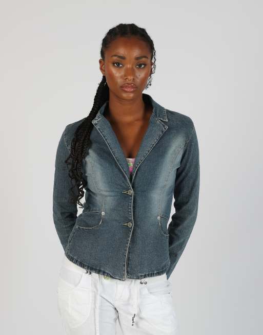 Vintage Clockhouse S denim jacket in blue