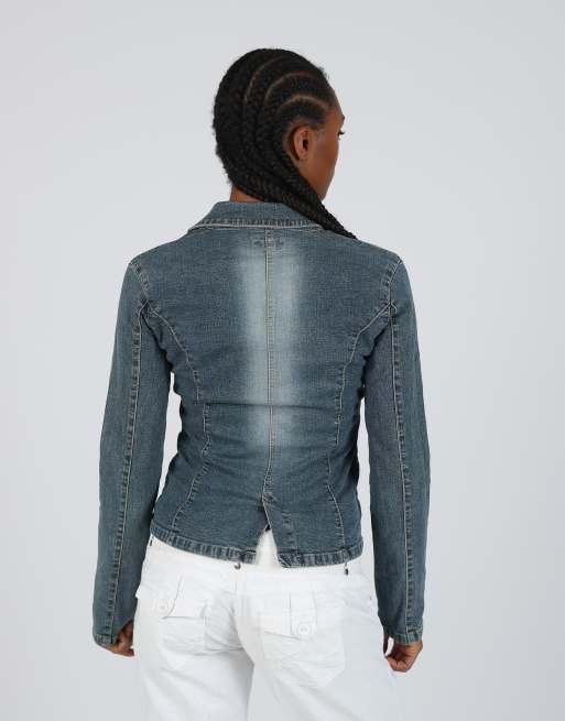 Vintage Clockhouse S denim jacket in blue, 2 of 4