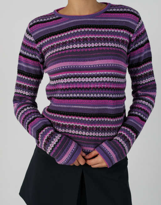Vintage Clockhouse S knitted jumper in purple, 4 of 4