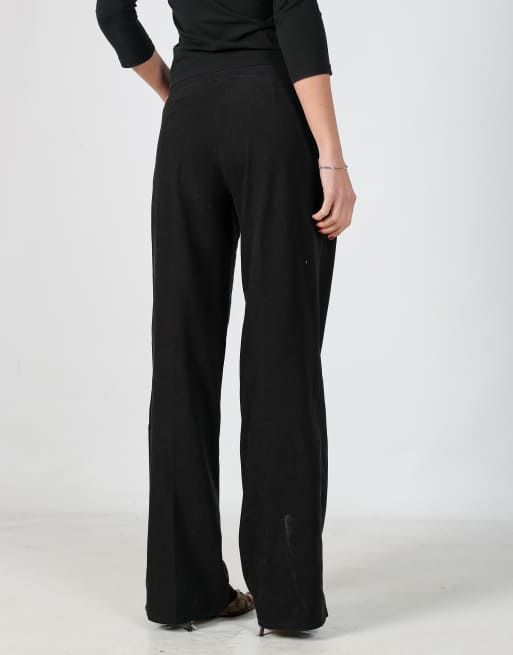 Vintage Clockhouse XS formal trousers in black, 4 of 4