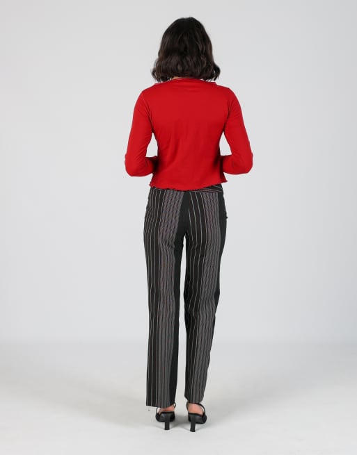 Vintage Clockhouse XS formal trousers in black, 3 of 4