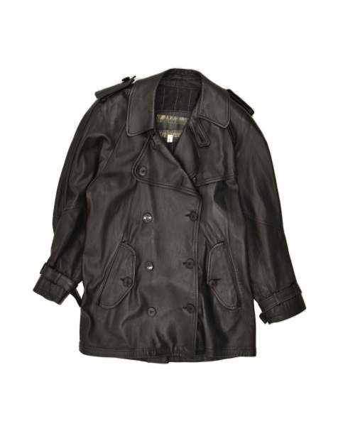 Vintage Coat UK 14 Large In Black - view 1