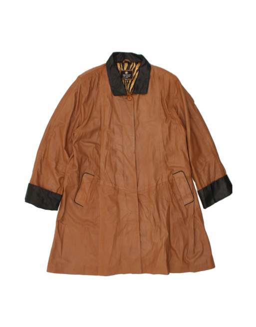 Vintage Coat UK 20 2XL In Brown