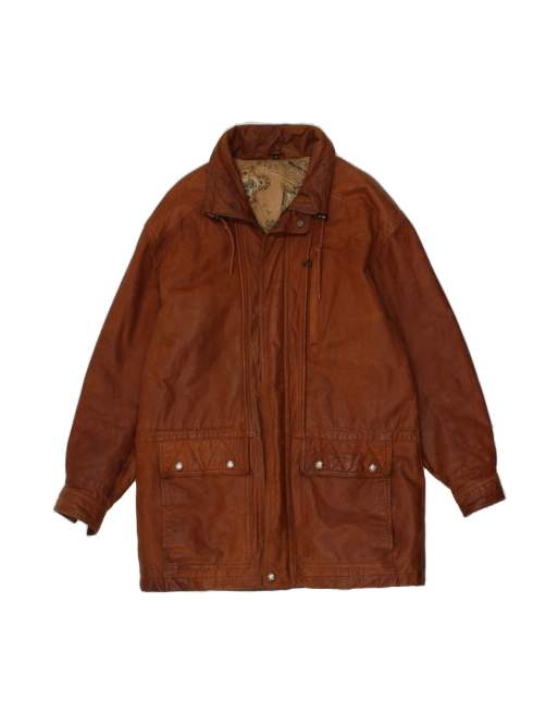 Vintage Coat UK 38 Medium In Brown