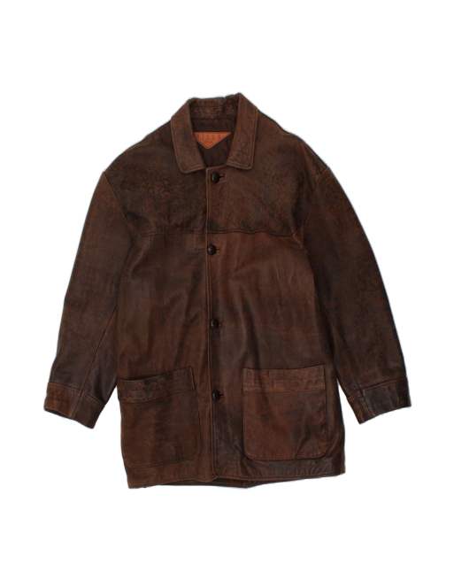 Vintage Coat UK 38 Medium In Brown