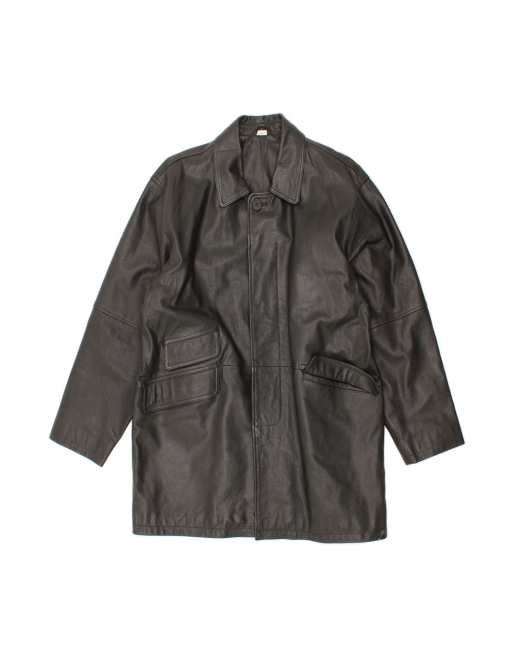 Vintage Coat UK 41/43 Large In Black