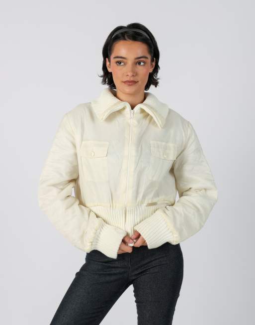 Vintage Coconuda M puffer jacket in cream, 1 of 4