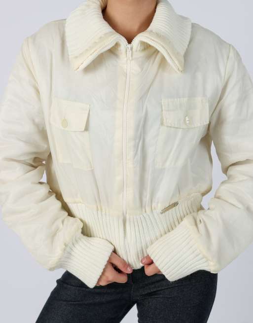 Vintage Coconuda M puffer jacket in cream, 4 of 4