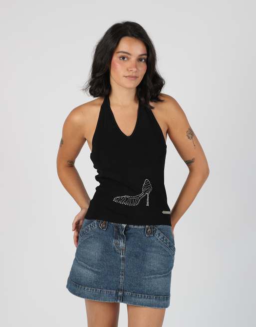 Vintage Coconuda S cami in black