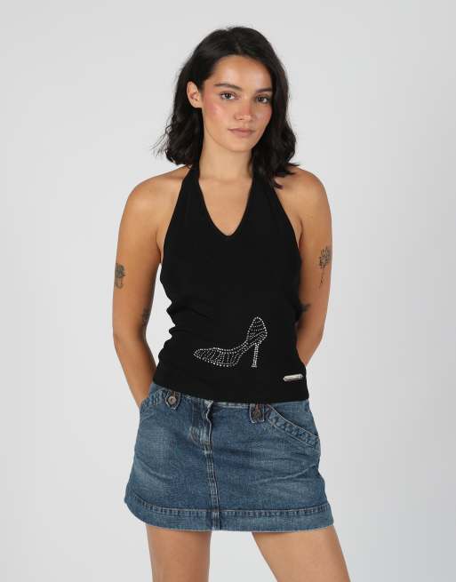 Vintage Coconuda S cami in black, 3 of 4