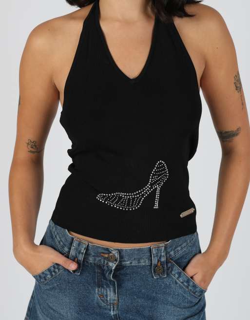Vintage Coconuda S cami in black, 4 of 4