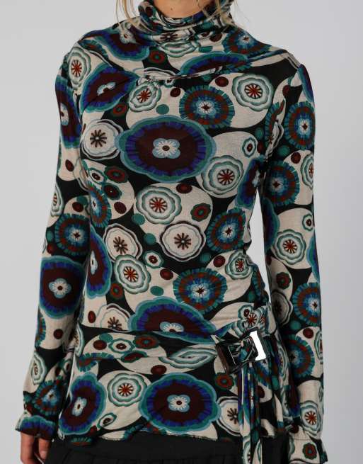 Vintage Coconuda S long sleeve top in black, 4 of 4