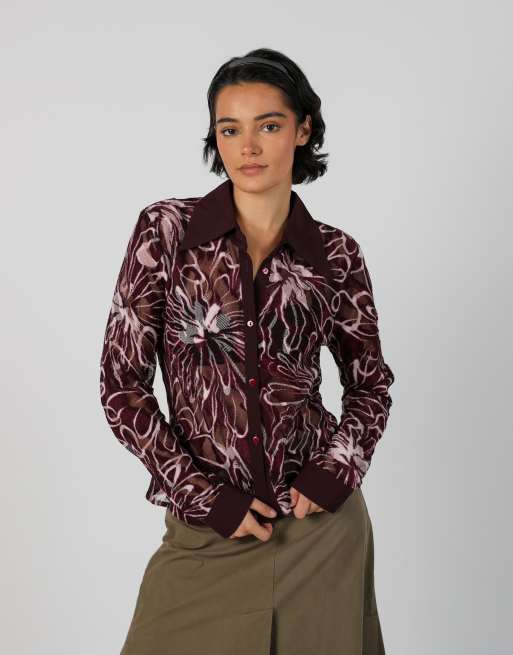 Vintage Coconuda S shirt in purple, 1 of 4
