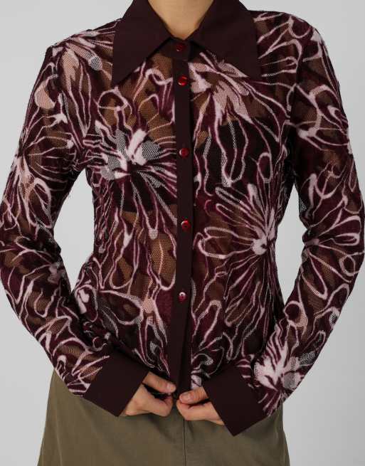 Vintage Coconuda S shirt in purple, 4 of 4