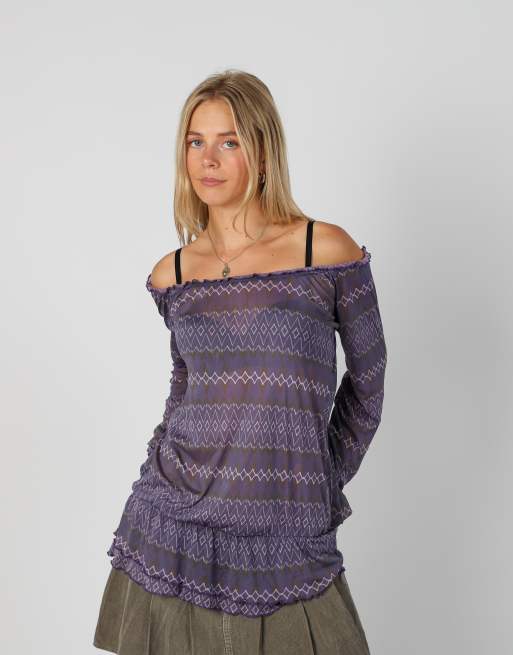 Vintage Colours of the World M blouse in purple, 1 of 4