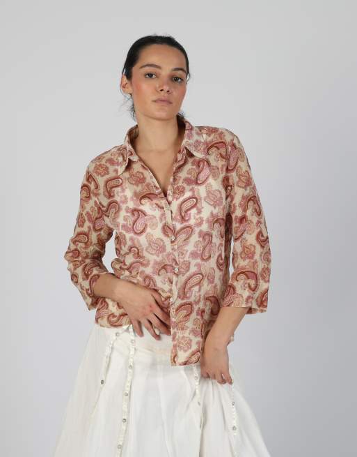 Vintage Colours of the World S blouse in beige, 3 of 4
