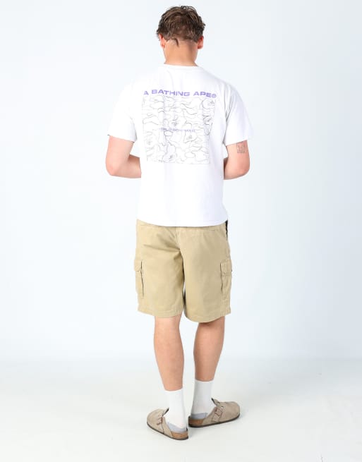 Vintage Columbia 34x21 canvas cargo shorts in tan, 3 of 4