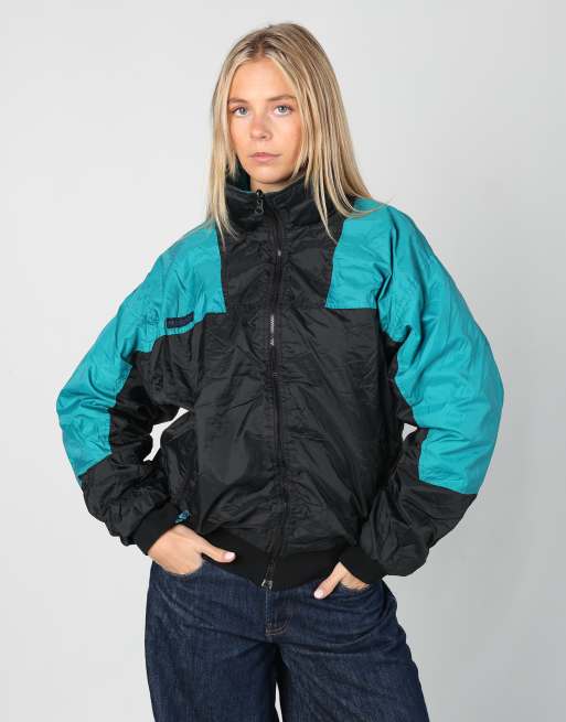 Vintage Columbia l rain jacket in black
