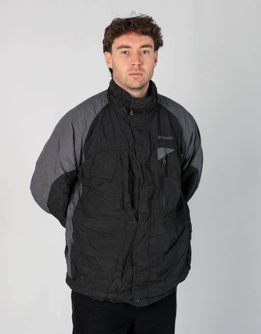Vintage Columbia l rain jacket in black