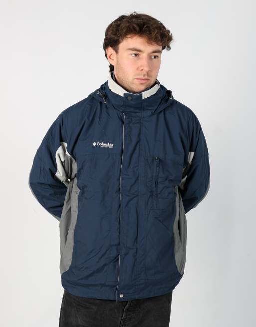 Vintage Columbia m rain jacket in navy blue
