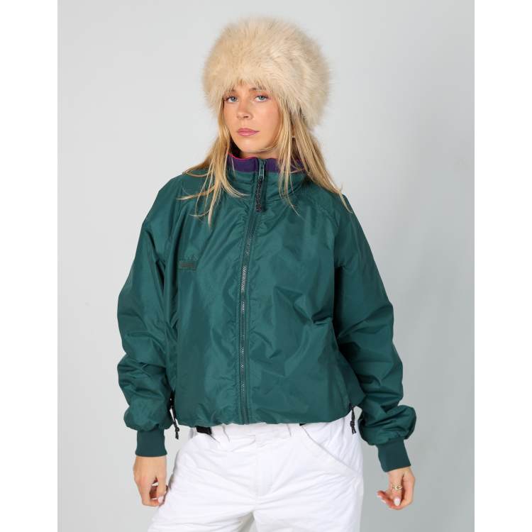 Vintage Columbia M ski jacket in dark green | ASOS