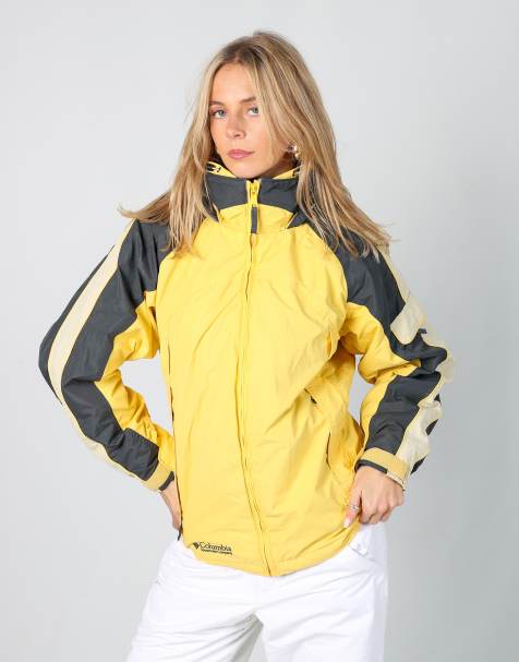 Vintage Columbia S ski jacket in yellow - view 1