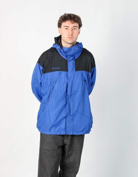 Vintage Columbia xl rain jacket in blue - view 1