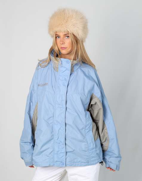 Vintage Columbia XL ski jacket in light blue - view 1