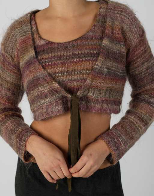 Vintage Come il mane XS cardigan in multi colured, 4 of 4