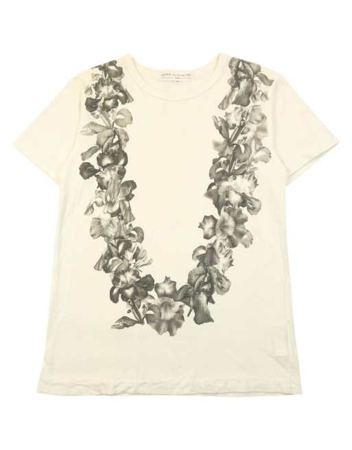 Vintage Comme Des Garçons Hawaiian Lei Graphic T Shirt Size S, 1 of 4