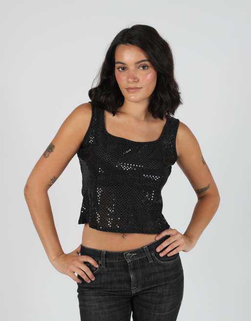 Vintage Compagnia Italiana M cami in black