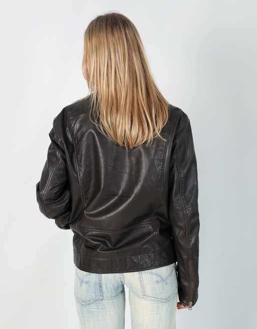 Vintage Conbipel L leather jacket in brown, 2 of 4
