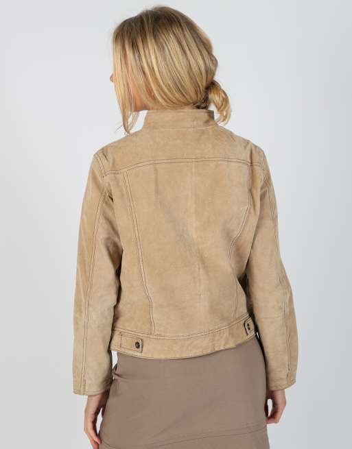 Vintage Conbipel M leather jacket in tan, 2 of 4