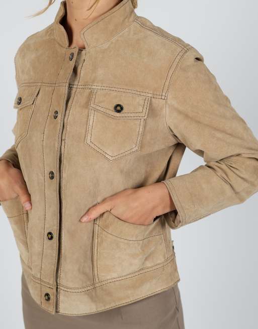 Vintage Conbipel M leather jacket in tan, 4 of 4