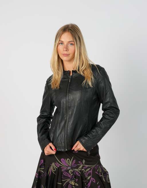 Vintage Conbipel S leather jacket in black, 1 of 4