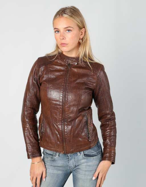 Vintage Conbipel S leather jacket in brown