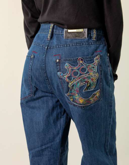 Vintage Coogi 34x34 Denim Jeans Blue