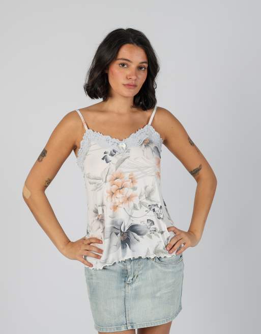 Vintage Cootaiya S cami in white
