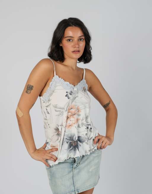 Vintage Cootaiya S cami in white, 3 of 4