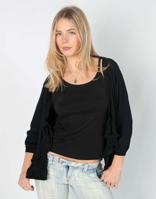 Vintage Cop Copine M cardigan in black