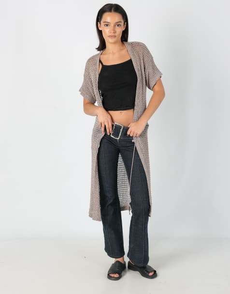 Vintage Cop Copine M Knitted Top Grey - view 1