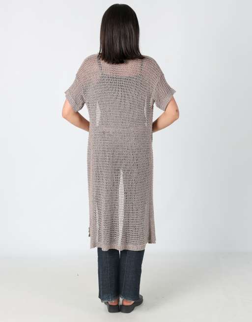 Vintage Cop Copine M Knitted Top Grey | ASOS