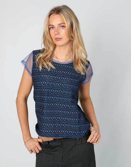 Vintage Cop Copine S blouse in black